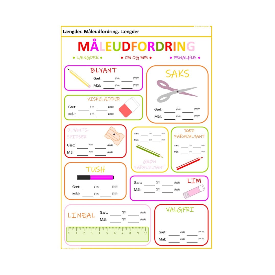Måleudfordring. Længder.
