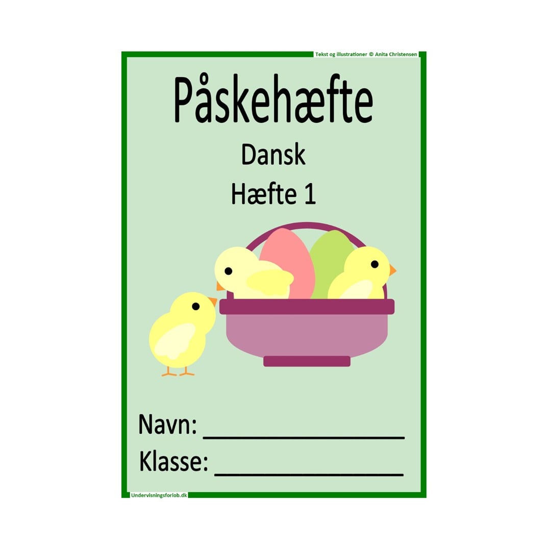 Påskehæfte: Dansk hæfte 1